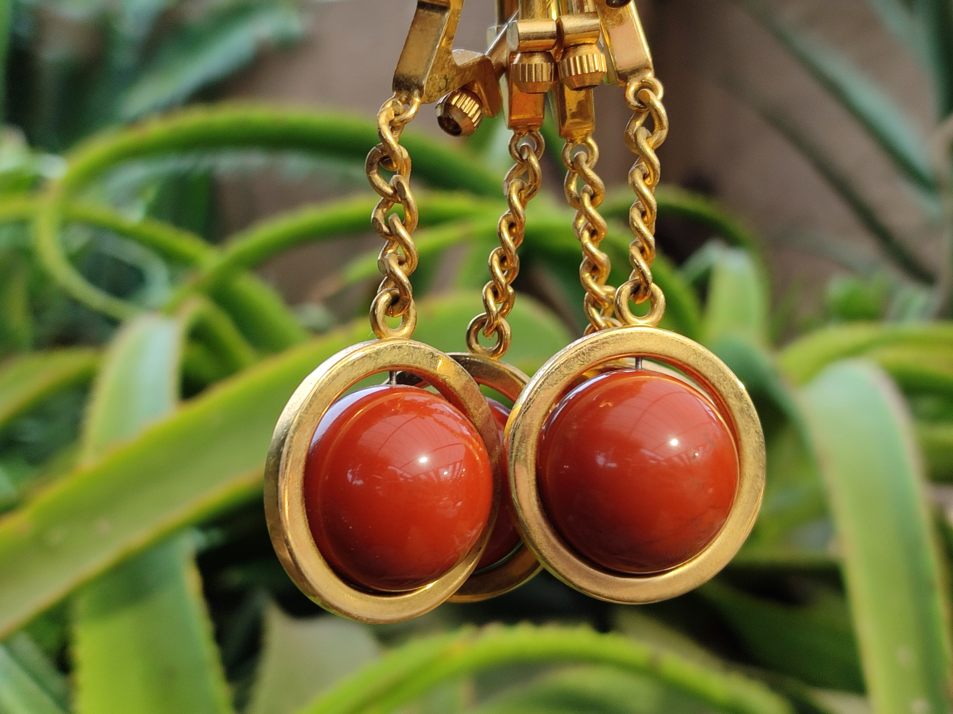 Hand Made Red Jasper Keyring - sold per item - From South Africa - Toprock Gemstones and Minerals 