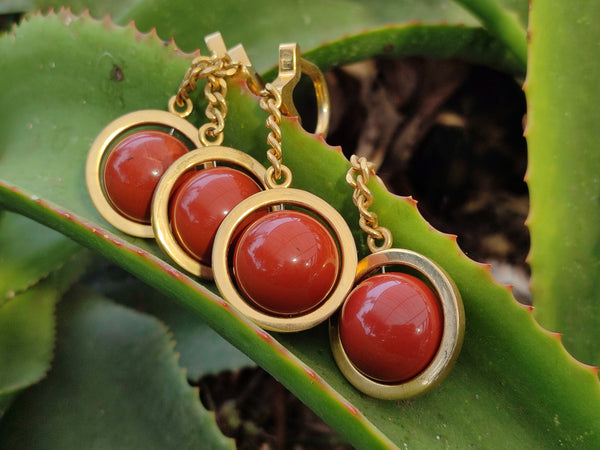 Hand Made Red Jasper Keyring - sold per item - From South Africa