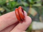 Hand Made 15.5mm Red Jasper Rings - sold per item - From South Africa - Toprock Gemstones and Minerals 