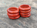 Hand Made 15.5mm Red Jasper Rings - sold per item - From South Africa - Toprock Gemstones and Minerals 