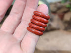 Hand Made 15.5mm Red Jasper Rings - sold per item - From South Africa - Toprock Gemstones and Minerals 