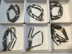 Hand Made Hematite Bead Bracelets - sold per item - From South Africa - Toprock Gemstones and Minerals 