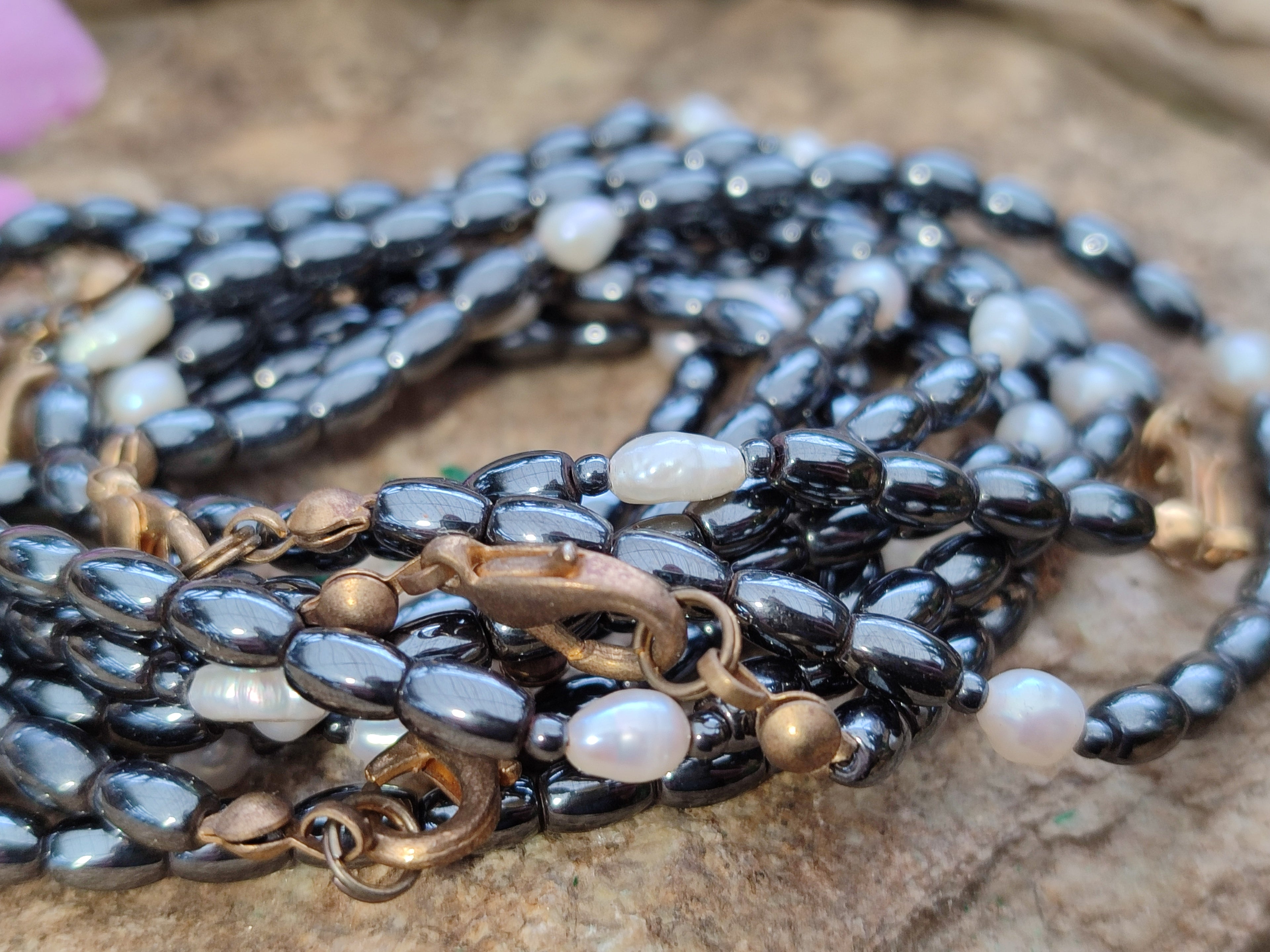 Hand Made Hematite Bead Bracelets - sold per item - From South Africa - Toprock Gemstones and Minerals 