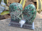 Polished Emerald Mica In Matrix Standing Free Forms x 6 From Mutoko, Zimbabwe - Toprock Gemstones and Minerals 