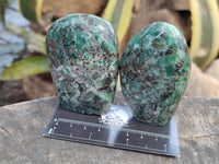 Polished Emerald Mica In Matrix Standing Free Forms x 6 From Mutoko, Zimbabwe - Toprock Gemstones and Minerals 