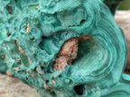 Natural Etched Silky Malachite Stalactite Specimen x 1 From Congo - Toprock Gemstones and Minerals 