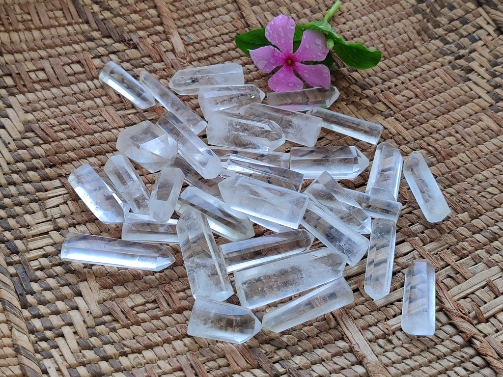 Polished Clear Quartz Crystals x 35 From Madagascar - Toprock Gemstones and Minerals 