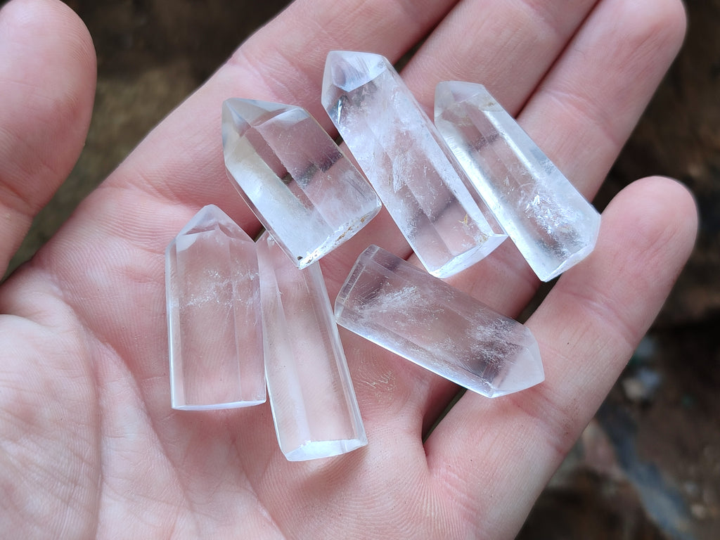 Polished Clear Quartz Crystals x 35 From Madagascar - Toprock Gemstones and Minerals 