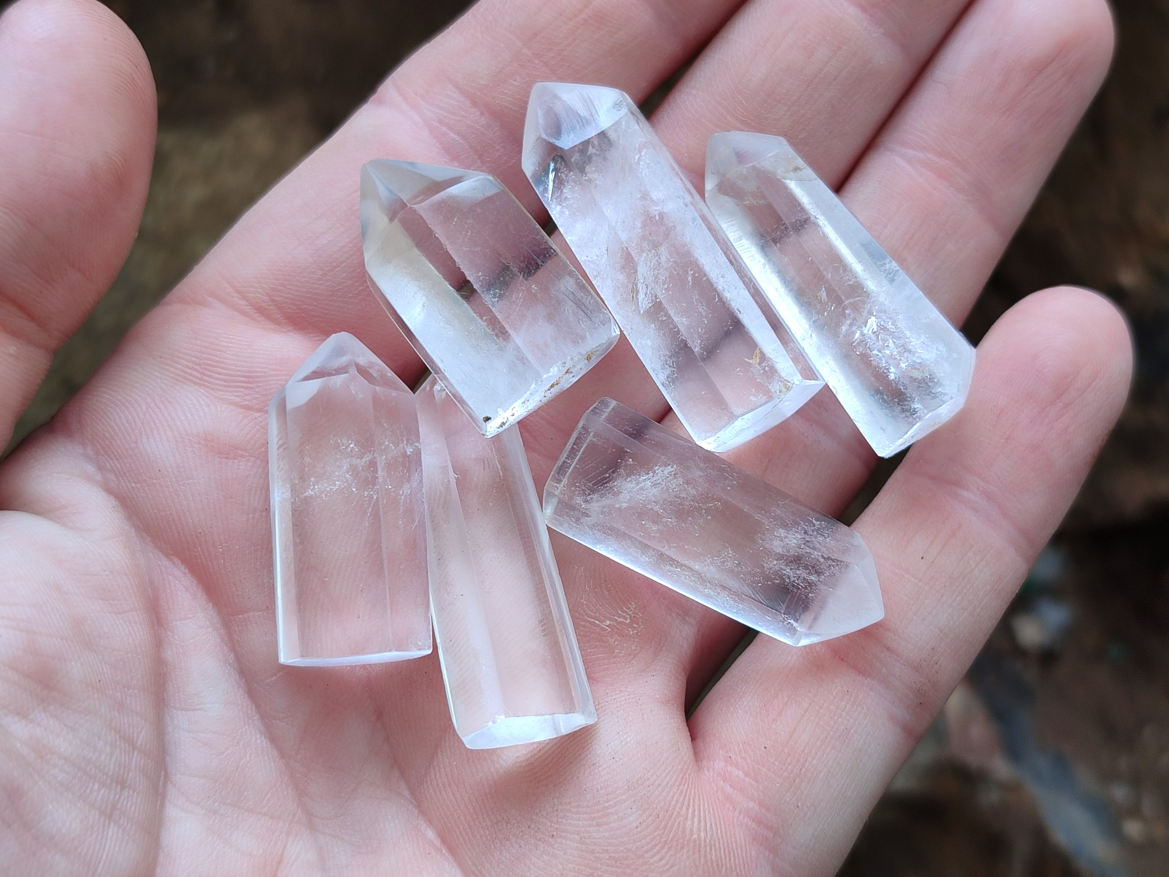 Polished Clear Quartz Crystals x 35 From Madagascar - Toprock Gemstones and Minerals 