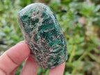 Polished Emerald Mica In Matrix Standing Free Forms x 5 From Mutoko, Zimbabwe - Toprock Gemstones and Minerals 