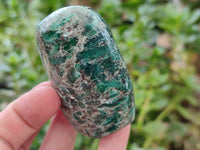 Polished Emerald Mica In Matrix Standing Free Forms x 5 From Mutoko, Zimbabwe - Toprock Gemstones and Minerals 