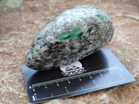 Polished Emerald Mica In Matrix Standing Free Forms x 5 From Mutoko, Zimbabwe - Toprock Gemstones and Minerals 