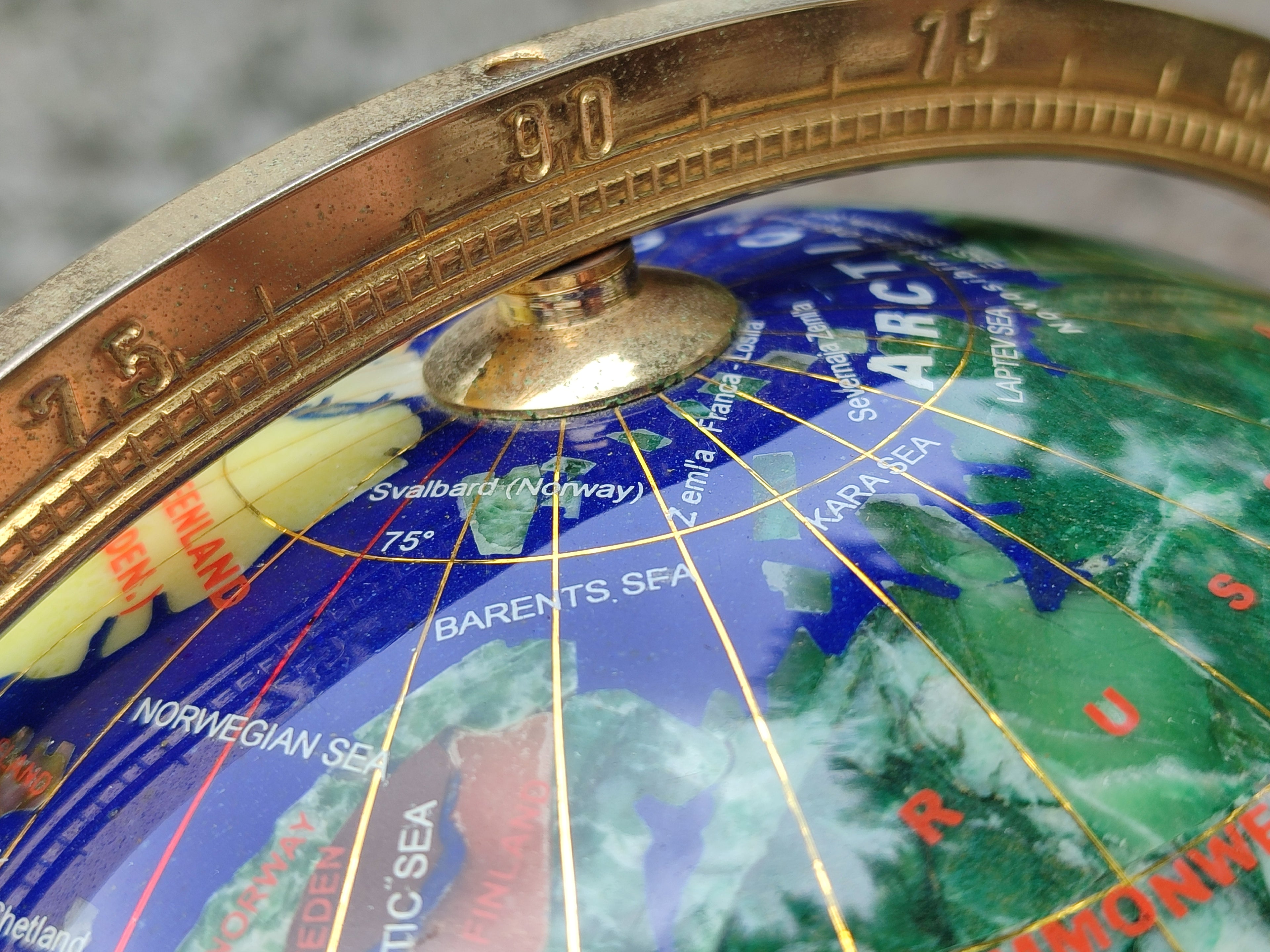 Polished Lapis Lazuli World Globe x 1 From China - Toprock Gemstones and Minerals 