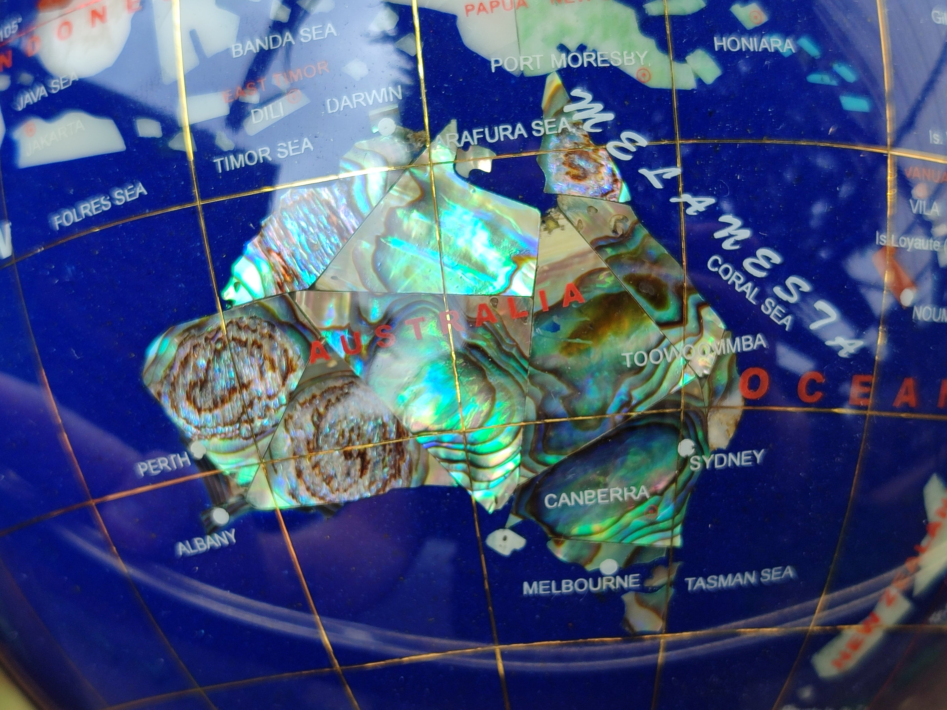 Polished Lapis Lazuli World Globe x 1 From China - Toprock Gemstones and Minerals 