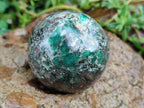 Polished Emerald Mica In Matrix Spheres x 2 From Mutoko, Zimbabwe - Toprock Gemstones and Minerals 