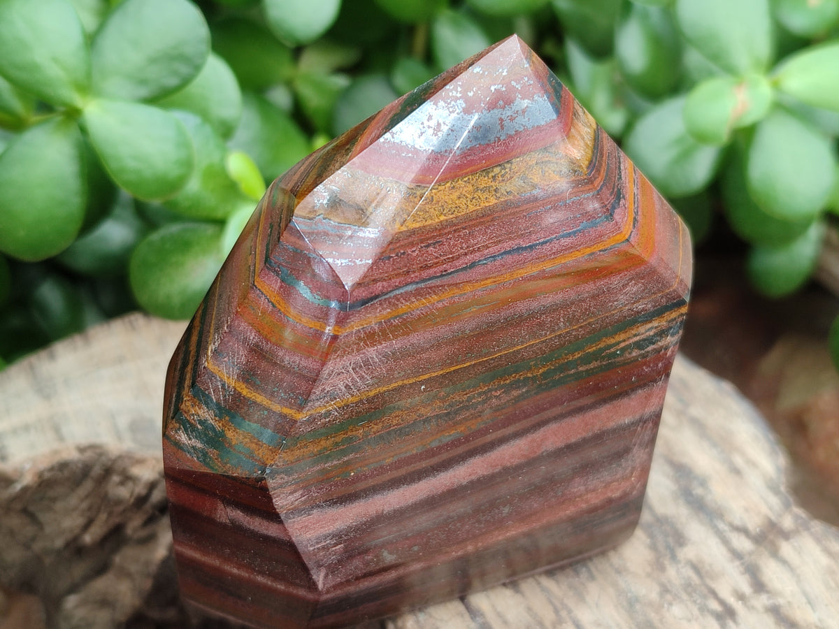 Polished Tiger Iron Jasper Points x 5 From South Africa - Toprock Gemstones and Minerals 