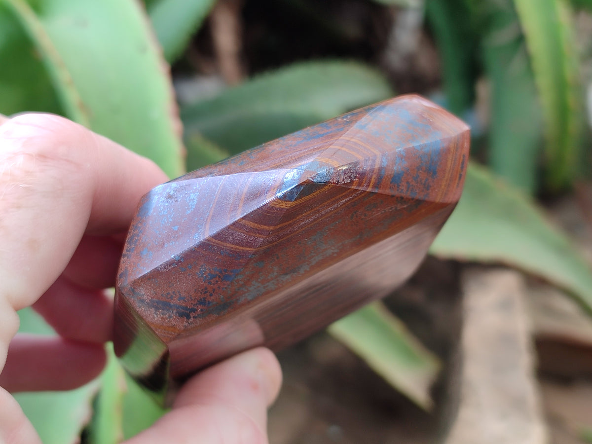 Polished Tiger Iron Jasper Points x 5 From South Africa - Toprock Gemstones and Minerals 