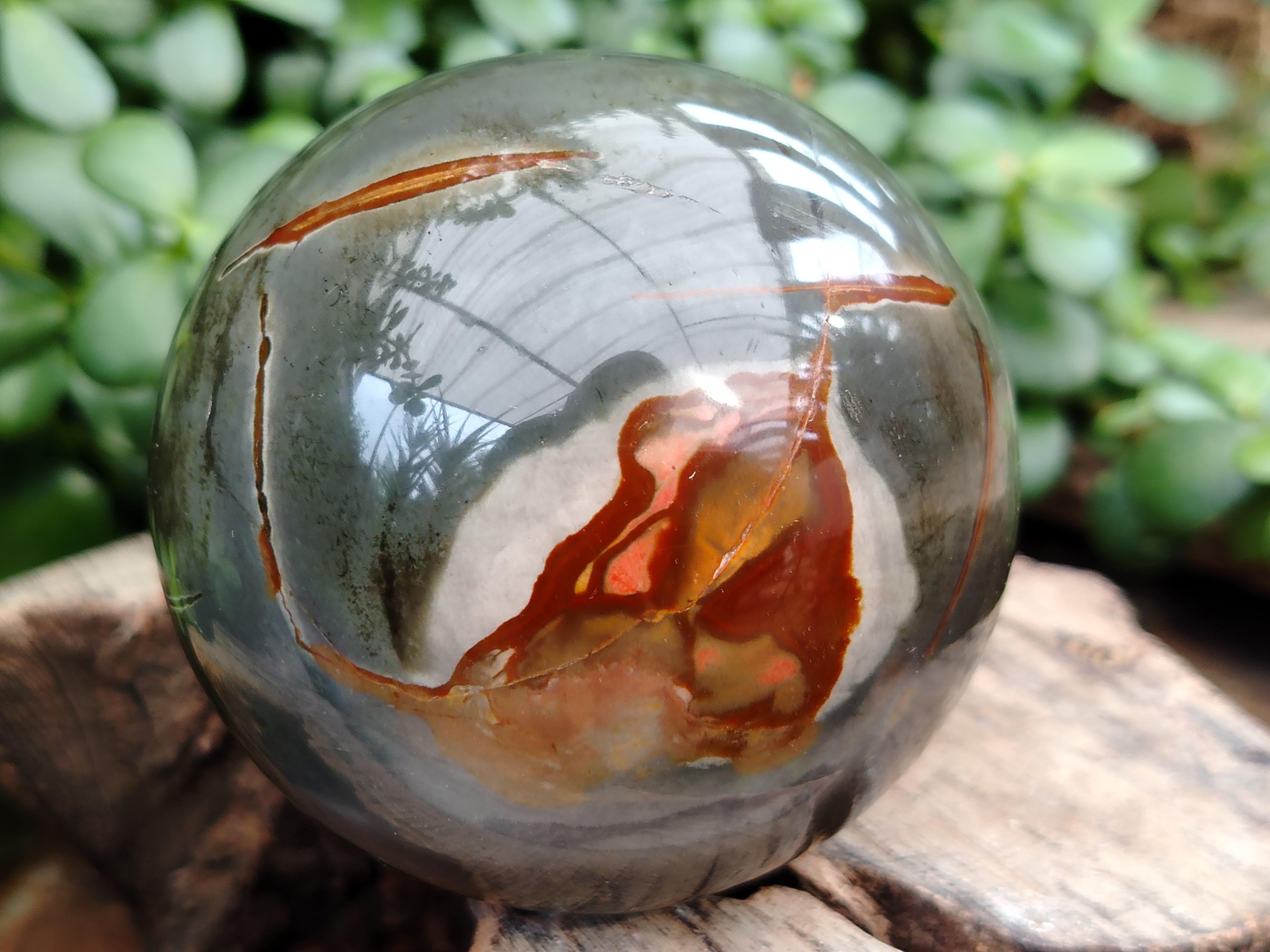 Polished Polychrome Jasper Spheres x 2 From Mahajanga, Madagascar - Toprock Gemstones and Minerals 