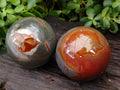 Polished Polychrome Jasper Spheres x 2 From Mahajanga, Madagascar - Toprock Gemstones and Minerals 