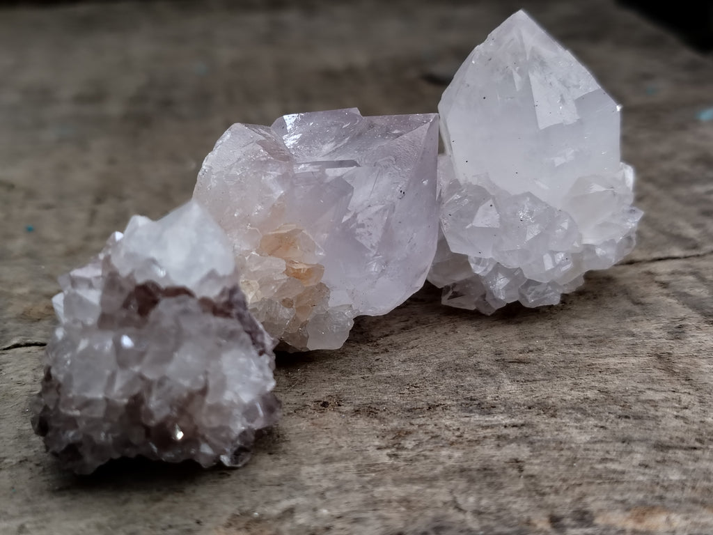 Natural Cactus Flower Spirit Quartz Clusters x 35 From South Africa - Toprock Gemstones and Minerals 