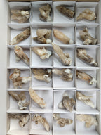 Natural Drusy Quartz Coated Calcite Pseudomorph Specimens x 24 From Alberts Mountain, Lesotho - Toprock Gemstones and Minerals 