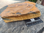 Polished On One Side Tiger's Eye Slabs x 2 From Prieska, South Africa - Toprock Gemstones and Minerals 