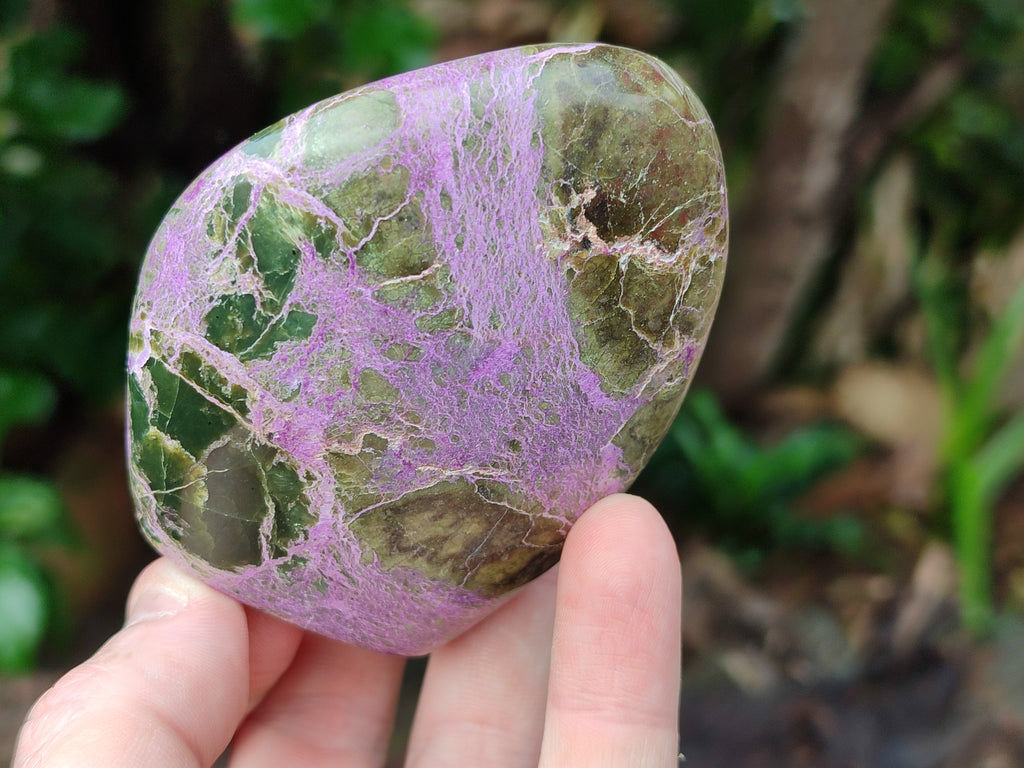 Polished Stichtite Standing Free Forms x 3 From Barberton, South Africa - Toprock Gemstones and Minerals 
