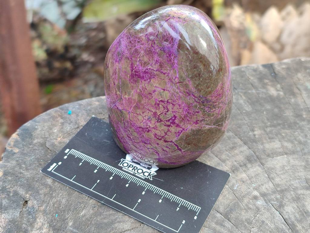 Polished Stichtite Standing Free Forms x 3 From Barberton, South Africa - Toprock Gemstones and Minerals 