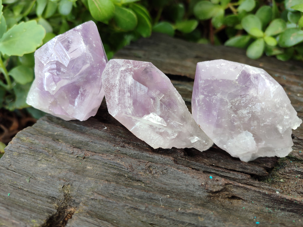 Natural Jacaranda Amethyst Single Quartz Crystals x 24 from Mumbwa, Zambia - Toprock Gemstones and Minerals 