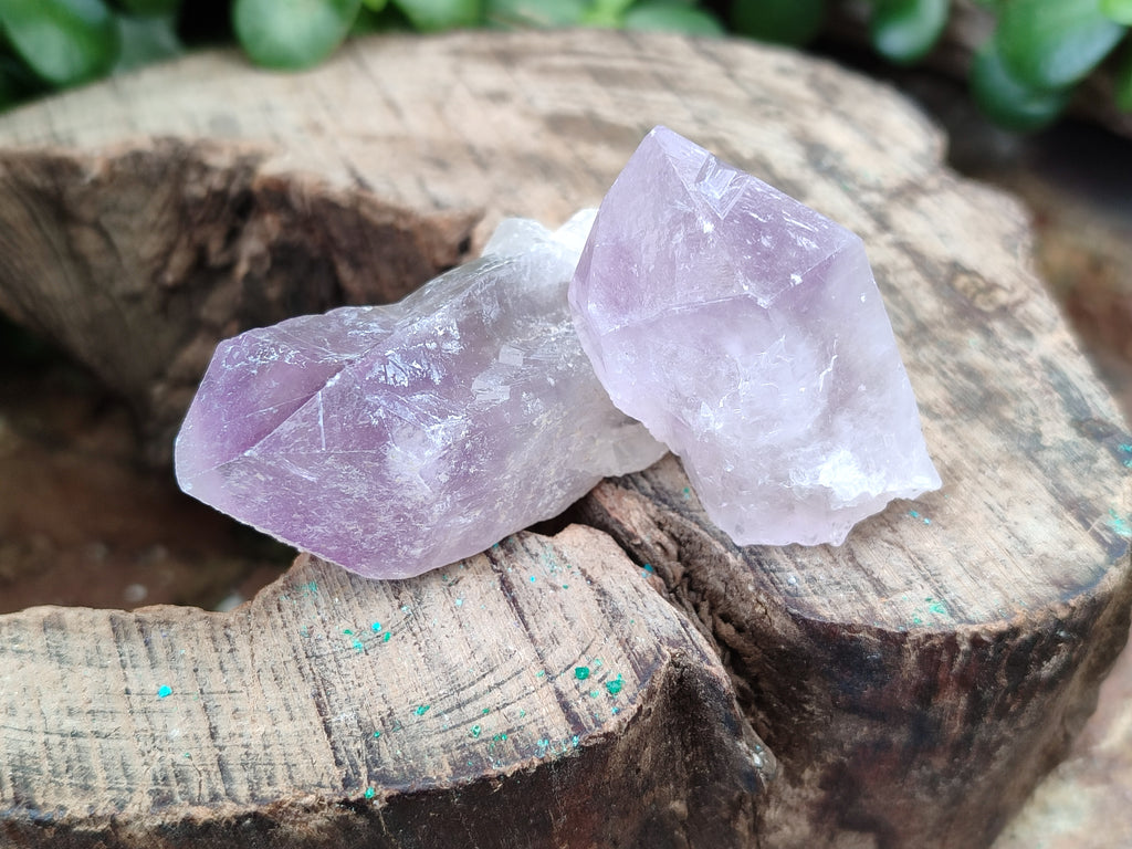 Natural Jacaranda Amethyst Single Quartz Crystals x 24 from Mumbwa, Zambia - Toprock Gemstones and Minerals 