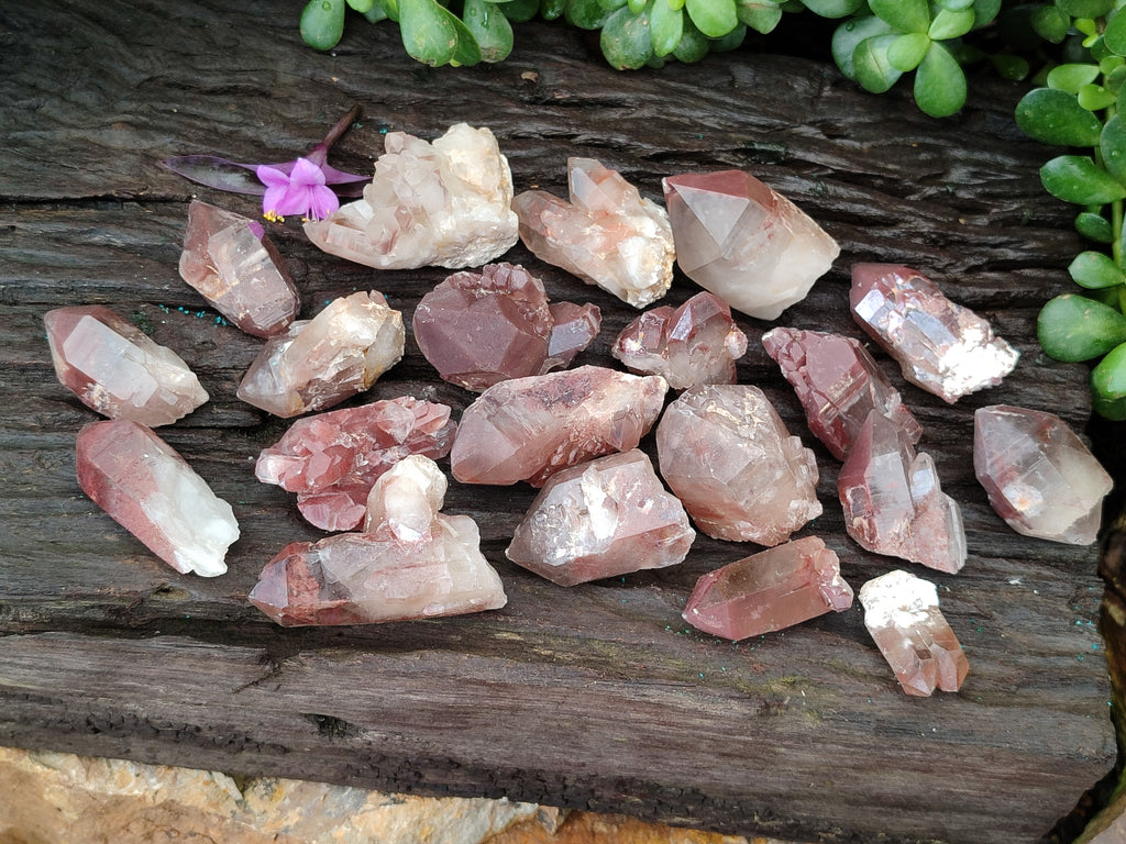 Natural Red Hematoid Quartz Crystals x 35 From Karoi, Zimbabwe - Toprock Gemstones and Minerals 