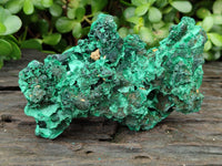 Natural Silky Malachite Specimens x 2 From Kasompe, Congo - Toprock Gemstones and Minerals 