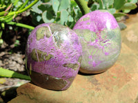 Polished Stichtite Standing Free Forms x 3 From Barberton, South Africa - Toprock Gemstones and Minerals 