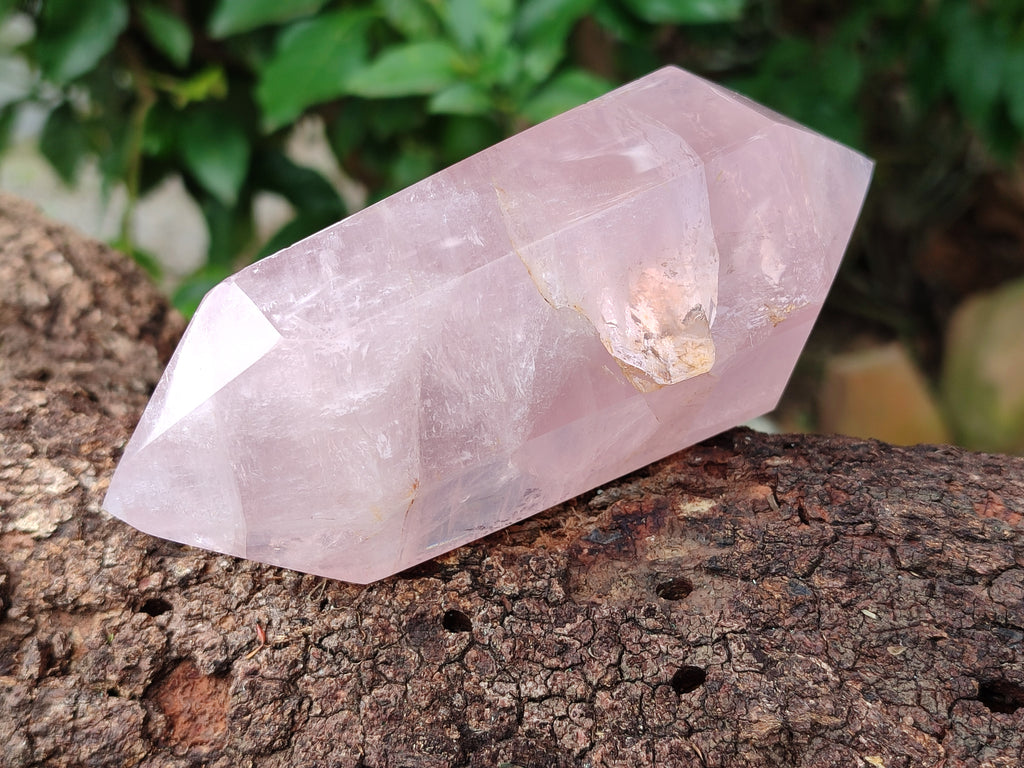 Polished Double Terminated Rose Quartz Points x 3 From Madagascar - Toprock Gemstones and Minerals 