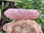 Polished Double Terminated Rose Quartz Points x 3 From Madagascar - Toprock Gemstones and Minerals 