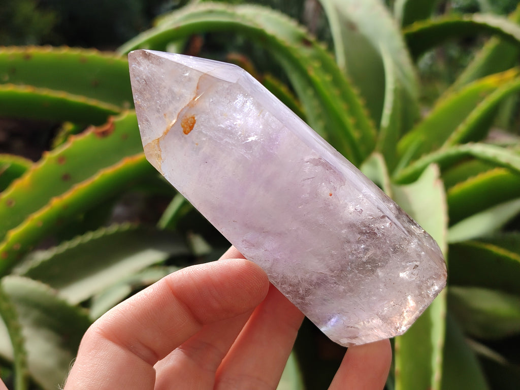 Polished Window Amethyst Quartz Crystals x 6 From Akansobe, Madagascar - Toprock Gemstones and Minerals 