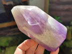 Polished Chevron Amethyst Points x 3 From Madagascar - Toprock Gemstones and Minerals 