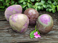 Polished Stichtite Standing Free Forms x 4 From Barberton, South Africa - Toprock Gemstones and Minerals 