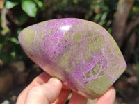 Polished Stichtite Standing Free Forms x 4 From Barberton, South Africa - Toprock Gemstones and Minerals 