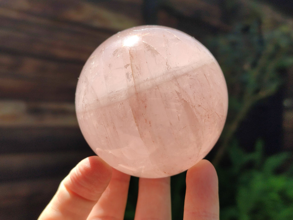 Polished Rose Quartz Spheres x 3 From Ambatondrazaka, Madagascar - Toprock Gemstones and Minerals 