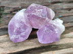 Natural Jacaranda Amethyst Single Quartz Crystals x 24 from Mumbwa, Zambia - Toprock Gemstones and Minerals 