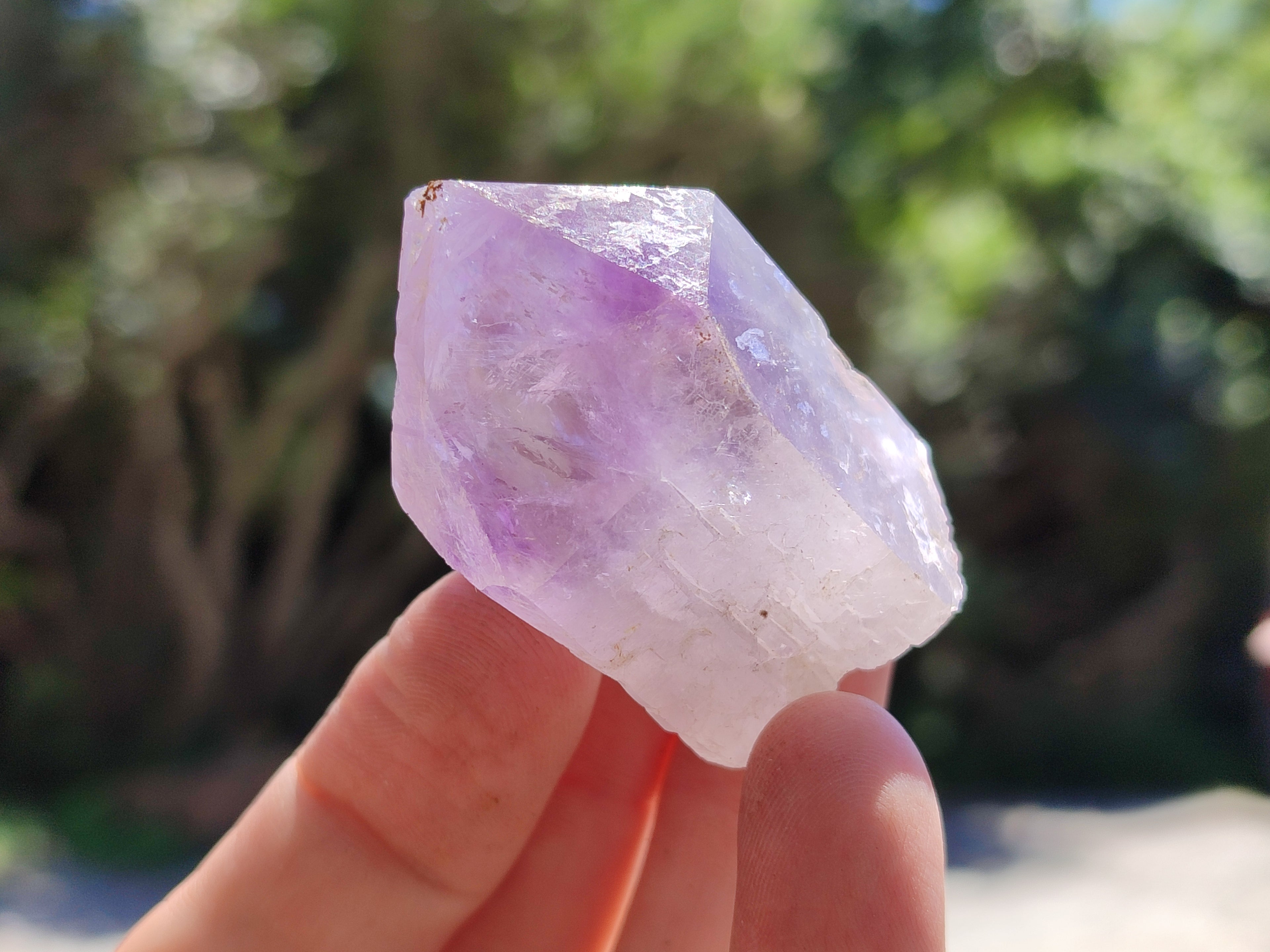 Natural Jacaranda Amethyst Single Quartz Crystals x 24 from Mumbwa, Zambia - Toprock Gemstones and Minerals 