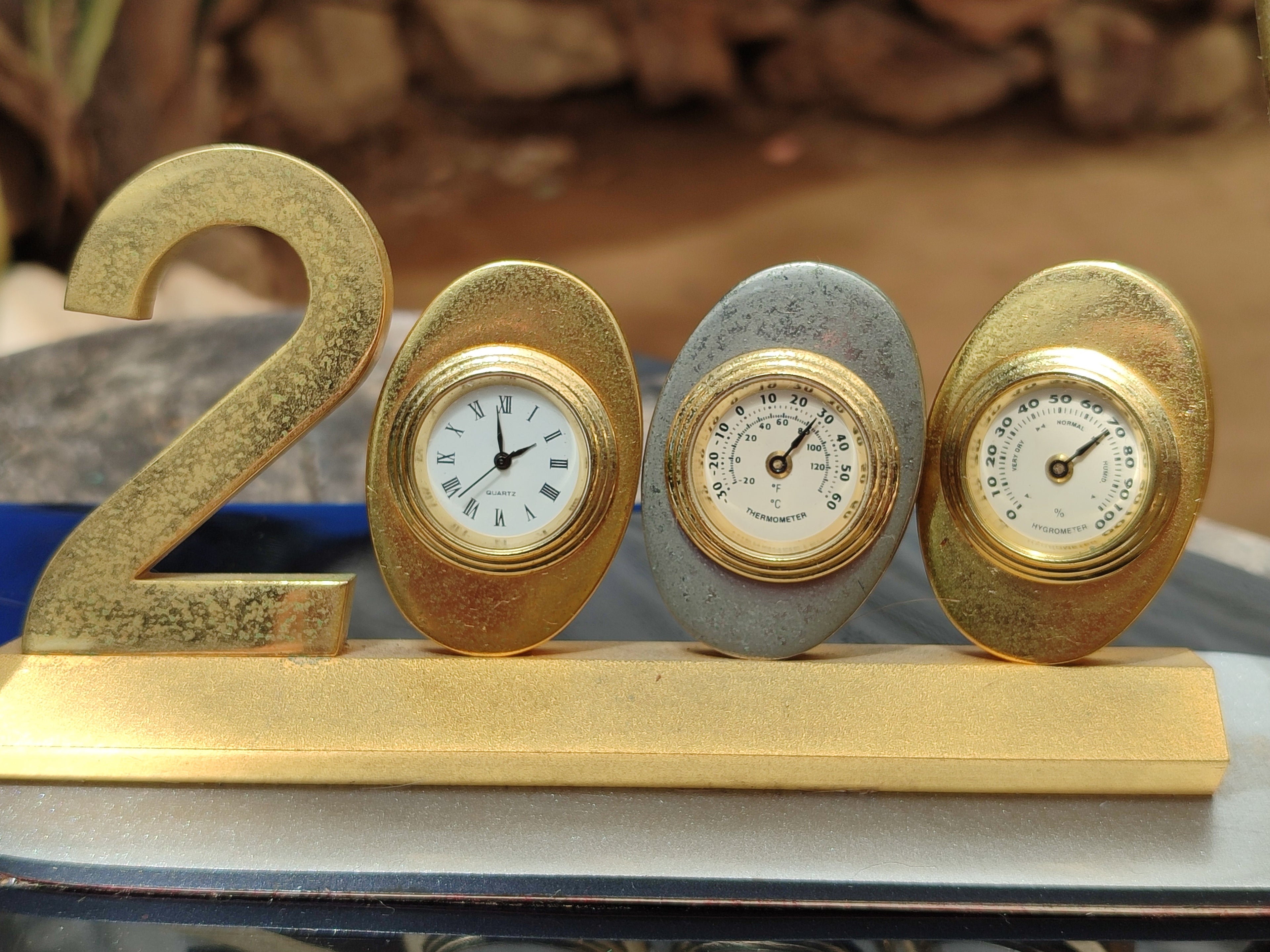 Polished Gemstone World Globe Desk Set x 1 From China - Toprock Gemstones and Minerals 