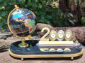 Polished Gemstone World Globe Desk Set x 1 From China - Toprock Gemstones and Minerals 