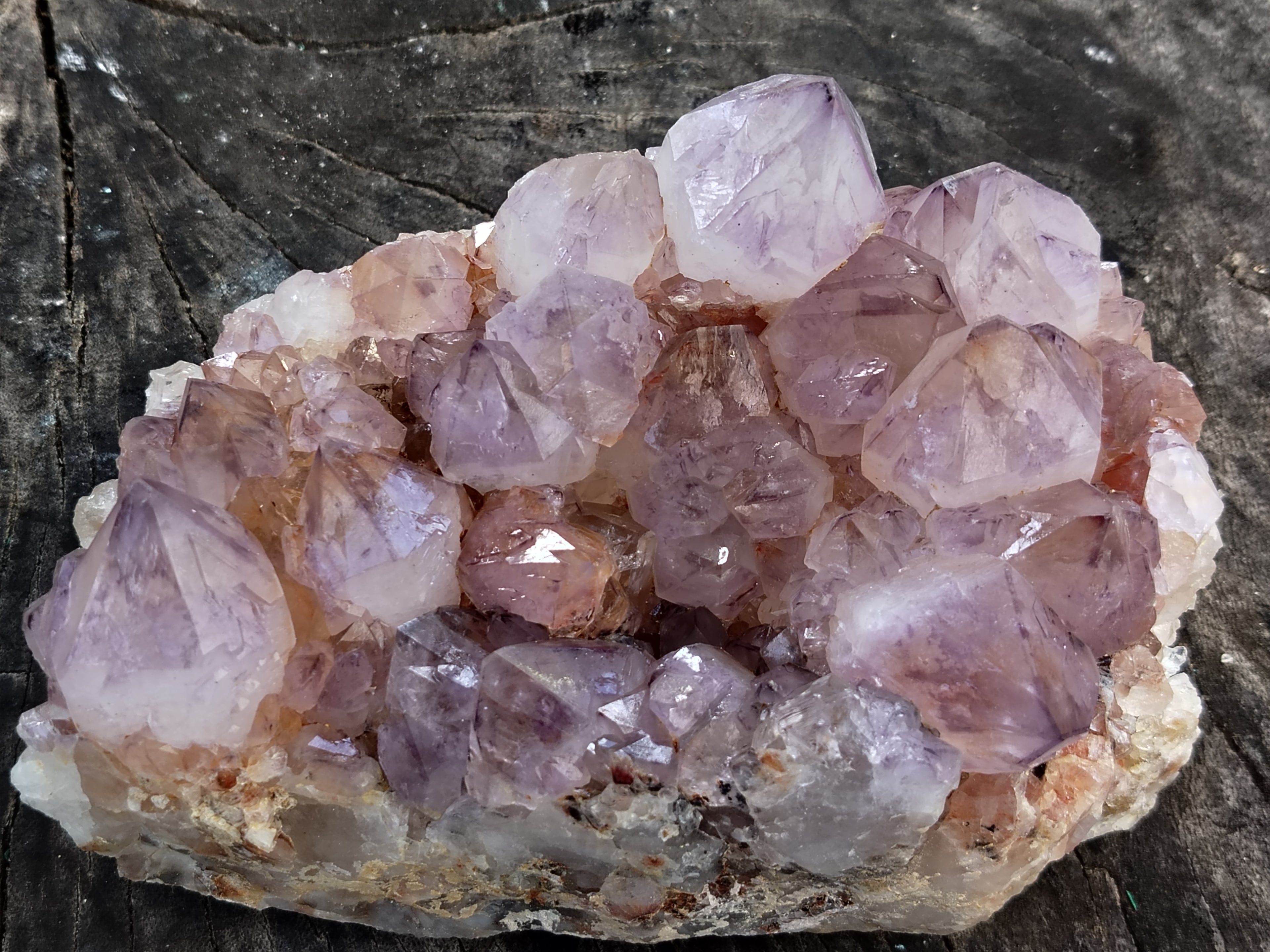 Natural Amethyst Spirit Quartz Clusters x 2 From Boekenhouthoek, South Africa - Toprock Gemstones and Minerals 