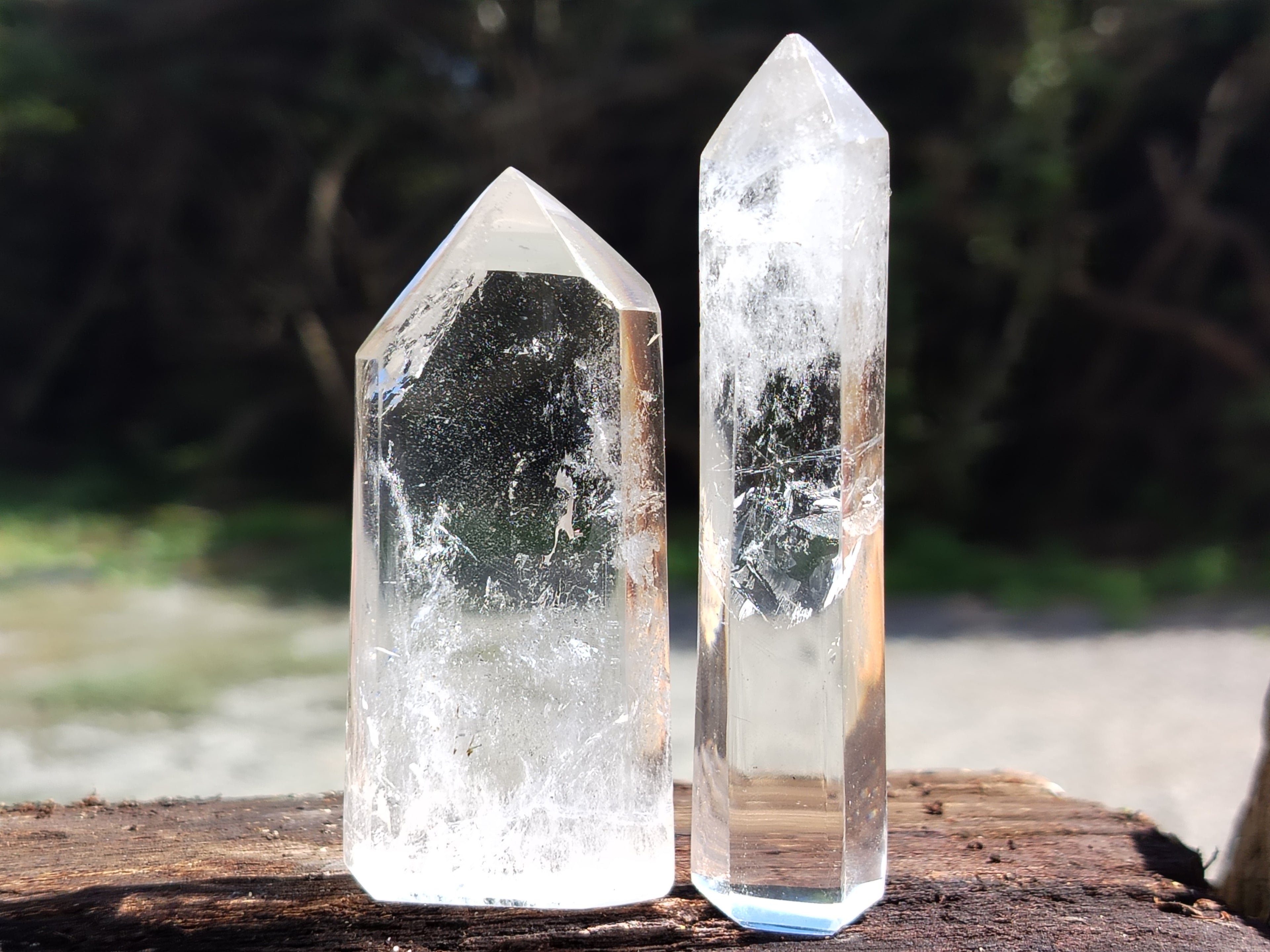 Polished Clear Quartz Crystals x 10 From Madagascar - Toprock Gemstones and Minerals 