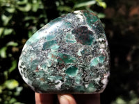 Polished Emerald Mica In Matrix Standing Free Forms x 6 From Mutoko, Zimbabwe - Toprock Gemstones and Minerals 