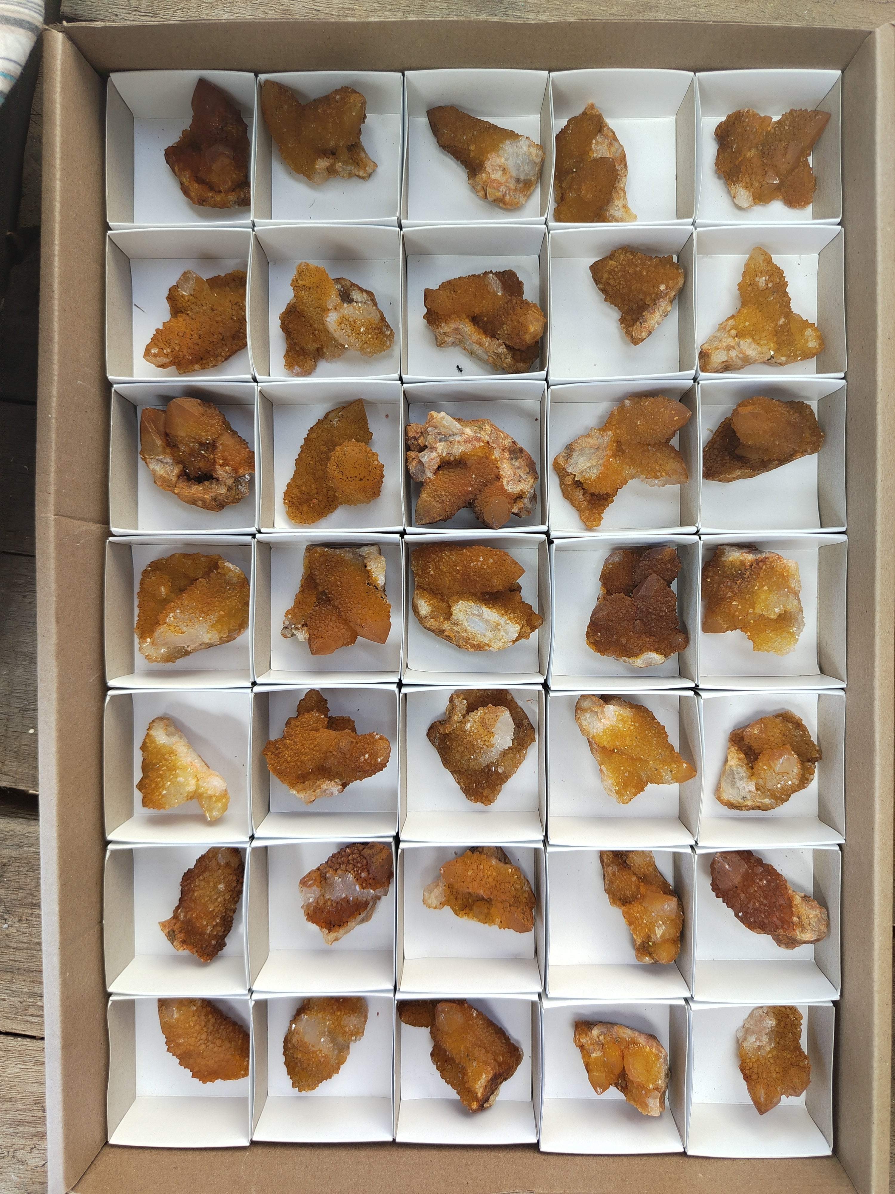 Natural Golden Solar Spirit Quartz Clusters x 35 From Boekenhouthoek, South Africa - Toprock Gemstones and Minerals 