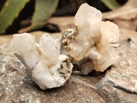 Natural Drusy Quartz Coated Calcite Pseudomorph Specimens x 20 From Lesotho - Toprock Gemstones and Minerals 