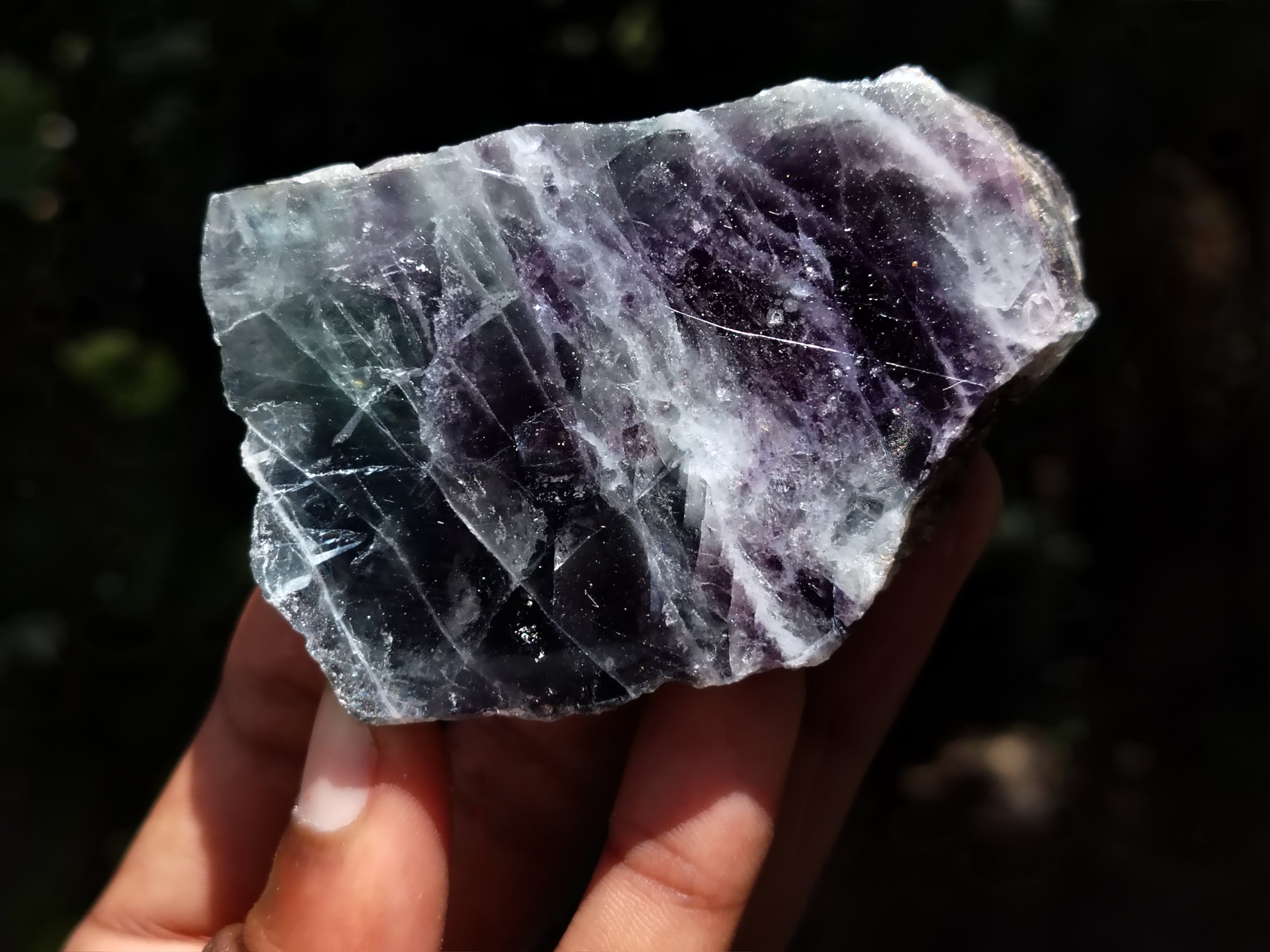 Polished On One Side Watermelon Fluorite x 10 From Uis, Namibia - Toprock Gemstones and Minerals 